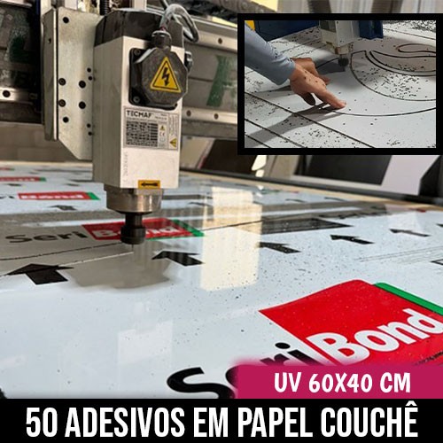 ACM COM IMPRESSÃO UV E CORTE ROUTER - 60X40CM