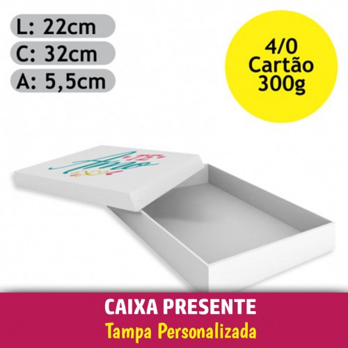 Caixa Presente | Cartão 300g | 4/0