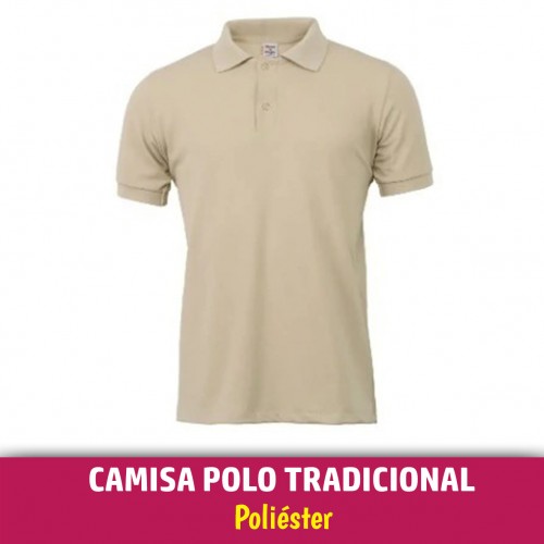 Camisa Polo Bege Unissex 