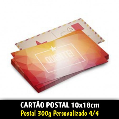 Postal 300g | 10x18cm | 4/4 | UV 1/0
