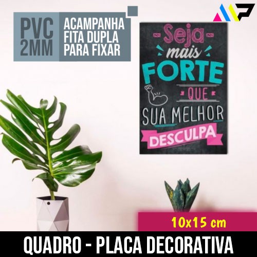Quadro - Placa Decorativa | 10x15cm