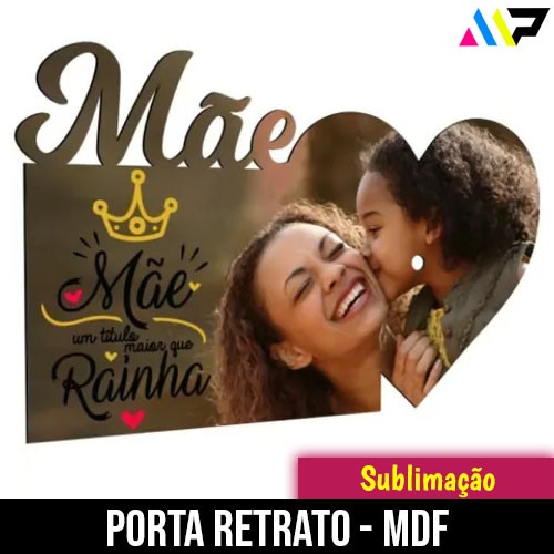 Porta Retrato MDF eu amo minha mãe 2
