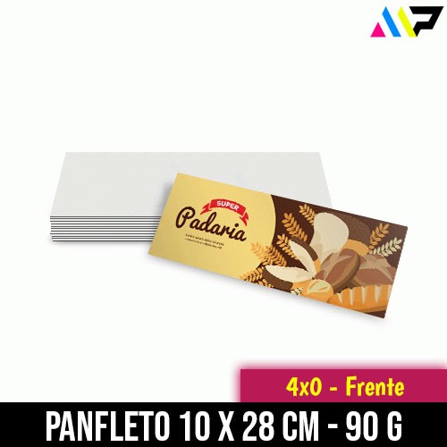 Folheto 90g | 10x28cm | 4/0