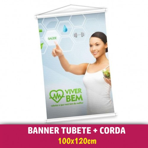 Banner Brilho 440g - Tam: 100x120cm
