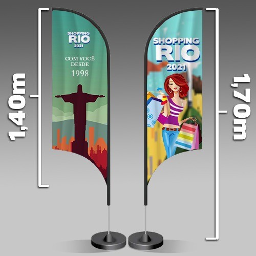 Wind Banner | Modelo Vela | 170x47cm