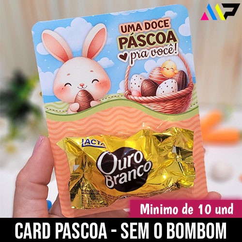 10 Card Pascoa - Sem o Bombom